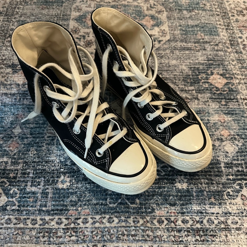 Converse Black and White High-Top Sneakers